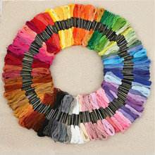 50pcs Random Color embroidery DIY Silk Line Branch Threads Similar Dmc Thread Floss Skein Cross Stitch Thread 2024 - buy cheap