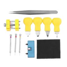 11pcs/set Watch Repair Tool Kit Watch Back Case Holder+Opener+Punch Needles Watchmaker horloge gereedschap 2024 - buy cheap