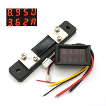 LED DC 0-100V 10A 50A 100A Dual Display Voltage Meter Digital LED Voltmeter Ammeter Panel Amp Volt Gauge 2024 - buy cheap