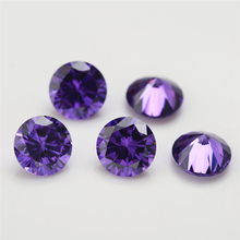 100pcs/lot 0.8~4.0mm Round Shape Loose CZ Stone Violet Zirconia Synthetic Stone AAAAA Quality For Jewelry DIY stone 2024 - buy cheap