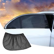 2 PCS Car Window Protective Film Black Mesh Heat Insulated Sunblocking Side Window Car Sunblocking car window sunshade Sun Block 2024 - buy cheap