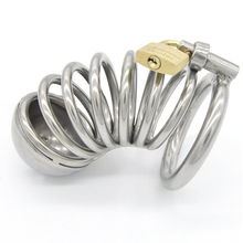 Long 304 Stainless Steel Cock Ring Male Chastity Device Cage With Padlock,Penis Sleeve Cover,BDSM Adult Games Sex Toys For Man 2024 - buy cheap