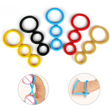 Adult Toys Male Silicone Cock Ring Delayed Ejaculation Penis Rings Penis Extender Erection Cockring Sex Toys for Men Masturbator 2024 - buy cheap