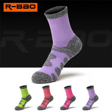 R-BAO брендовые высококачественные женские носки с впитывающей подушкой для спорта на открытом воздухе для пеших прогулок, бега, альпинизма, катания на лыжах, 1 пара 2024 - купить недорого