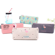1Pcs Cute Stationery Canvas Pen Pencil Mini Storage Bags Case Cosmetic Bag Travel Makeup Bags High Capacity Organizer Pouch 2024 - buy cheap