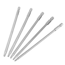 5 Pcs 150mm 1/4" Hex Shank T10-T30 Magnetic Security Star BST Screwdriver Bits Kit High Quality 2024 - buy cheap