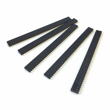 10PCS 1X40 PIN Single Row Straight Female PIN Header 2.54MM Pitch Strip Connector Socket  40P 40PIN 40 PIN For PCB Arduino 2024 - buy cheap
