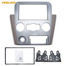 FEELDO Car 2DIN Audio Radio Fascia Frame For Mitsubishi Lancer 06-15 Stereo Plate Trim Panel Dash Mount Kit#4714 2024 - buy cheap