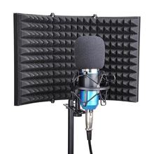 Novo painel de espuma de absorção de som de gravação escudo de isolamento de microfone de estúdio dobrável 2024 - compre barato