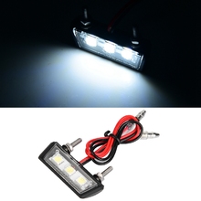 12V Universal Motorcycle License Plate White LED light Waterproof Motorcycle License Light Lamp Trailer Step Lamp 2024 - buy cheap