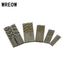 50Pcs Drill Bit Set Saw Set HSS 4241 Titanium Coated Drill Woodworking Wood Tool 1/1.5/2/2.5/3mm for Power Tool Accessories 2024 - buy cheap