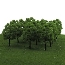 MagiDeal-modelo de árboles para decoración de jardín, tren, bosque lluvioso, calle, Diorama, paisaje para Parque y casa para muñecas, 70 unids/lote 2024 - compra barato