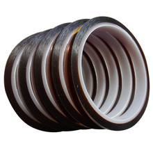 Hot 5 Rolls 10mm*33m Heat resistant tape for sublimation Transfer Thermal,brown-color 2024 - buy cheap