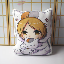 Natsume Yuujinchou pillow toy Anime Takashi Madara cute cat short plush stuffed doll double sided pillowcase 42cm for gift 2024 - buy cheap