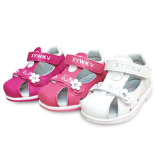 Sandálias ortopédicas de couro infantis 1 par, adoráveis de flores couro pu, sandálias de verão para bebês, sapatos de super qualidade para meninas 2024 - compre barato