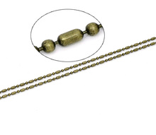 Encantadoras cadenas de bolas de tono bronce de 10M hallazgos 1,5mm (B14659) 2024 - compra barato