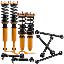 Suspension Coilover + 6 PCS Rear Camber Arms Kit for Honda Accord 03-07 Adj Height 2024 - buy cheap