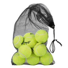 Пакет 6/12 прессурезанных теннисных мячей с сетчатой сумкой, резиновый тренировочный мяч, спортивные игрушки для домашних животных 2024 - купить недорого
