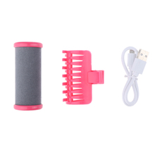 Flequillo de pelo eléctrico, abrazadera de rodillo, rizador de cabello, Clip USB 2024 - compra barato
