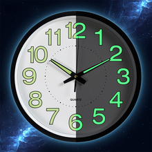 12 Inch Luminous Silent Wall Clocks For Bedroom Living Room Simple Design Quartz Wall Hanging Clock Home Decor Without Battery 2024 - buy cheap