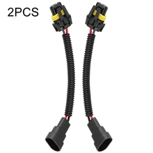 Cable adaptador de luz antiniebla 9005/9006, extensión de faro antiniebla, arnés de cableado, enchufes, adaptador de conector de plástico PVC, 1 par 2024 - compra barato