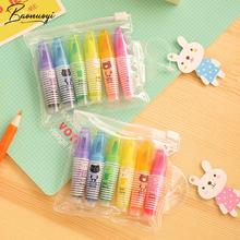 6Pcs/Set Animal Colors Gel Pen Set Marker Pen Kawaii School Supplies Cute Pen Marker Office Supplies Students Children Gift 2024 - buy cheap