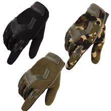 Guantes tácticos de dedo completo para ciclismo, manoplas militares para deportes al aire libre, senderismo, Camping, verde, negro, 3 colores 2024 - compra barato