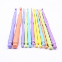 Wholesale 12 pcs Colorful Crochet Hook Set DIY Knitting Needles Handle Home Knitting Weave Yarn Crafts Accessories 2024 - buy cheap