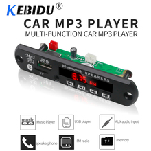 Kebidu carro sem fio usb mp3 player bluetooth mp3 decodificador placa módulo de controle remoto usb fm aux rádio para acessórios do carro 2024 - compre barato