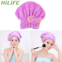 HILIFE Shower Cap Wrapped Towels Microfiber Home Textile Quickly Dry Hair Hat Bathroom Hats Bath Accessories 2024 - buy cheap