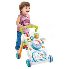 Multifunctional Toddler Trolley Sit-to-Stand ABS Safe Musical Walker with Adjustable Height Adjustable Speed for Age 9 month + 2024 - buy cheap