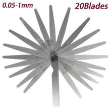 1 Set 20 Blades 0.02-1.00MM Metric Feeler Gauge For Clearance Measurements 2024 - buy cheap