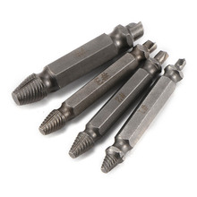 4Pcs Screw Extractor Drill Bits Guide Set Broken Damaged Bolt Remover Double Ended Damaged Screw Extractor 2024 - buy cheap
