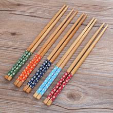 Многоразовые китайские классические деревянные Традиционные палочки для еды винтажные ручной работы натуральные бамбуковые палочки для суши кухонные инструменты 2024 - купить недорого