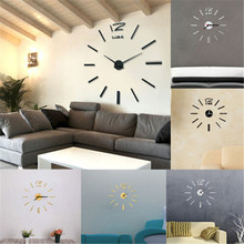 Hot Solid Modern 3D Wall Clock Art DIY Watch Wall Creative Clock Home Office Home Room Wall Decor 2024 - buy cheap