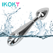 IKOKY Dual Head Anal Plug Butt Plug Butt Stimulator Stainless Steel Prostate Massager Sex Toys for Women Men Adult Sex Products 2024 - buy cheap