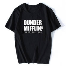 2019 Men Short Sleeve The Office TV Show Dunder Mifflin Paper T-Shirt Crew Neck Tee Shirts for Men Streetwear 2024 - buy cheap