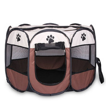 Portable Folding Pet tent Dog House Cage Dog Cat Tent Playpen Puppy Kennel Easy Operation Octagon Fence #A 2024 - buy cheap