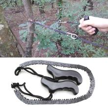 480mm(18.9'') Heavy duty Manganese Survival Wire Saw Camp Hike Outdoor Cut Cutter Fretsaw Bushcraft Wood Forest Hunt Fish Tool 2024 - buy cheap