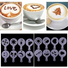 16 pcs/Set Coffee Stencils Lovely Pattern Printing Model Plastic PP Latte Cappuccino Making 2024 - buy cheap