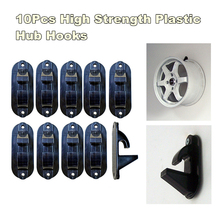 Universal 10pcs Plastic Tire Wheel Hub Hook Wheel Shop Display Stand Rack Wall Mounted Hanging Hook 2024 - buy cheap