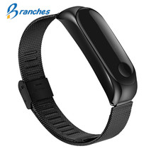 Wrist Band Steel Metal Mi band 3 Strap for Xiaomi Mi Band 3 Bracelet Screwless Xiaomi Mi Band 3 Bracelet Correa Xiomi MiBand 3 2024 - buy cheap