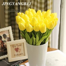 30pcs/lot Mini PU Tulip flower real touch flowers wedding flower artificial flowers home decoration for christmas 2024 - buy cheap