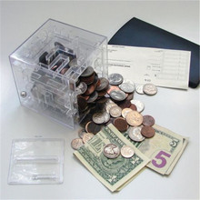 Money Saving Boxes Creative Maze Coin Box Puzzle Gift Game Prize Saving Bank Gifts 2024 - buy cheap