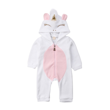 Newborn Kid Baby Girl Clothes Flannel Romper Jumpsuit Hooded Cute Animals Outfit Warm Clothes Winter Baby Girl 0-24M 2024 - buy cheap