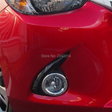 Передсветильник противотуманная фара для Mazda 2 Demio 2016 2017 2018 ABS, бампер, лампа, веко, Накладка для бровей, наклейка, отделка, Аксессуары для стайлинга автомобиля 2024 - купить недорого