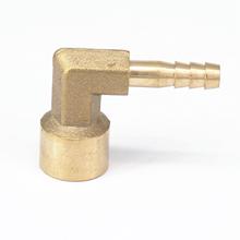 LOT 2 Hose Barb I/D 6mm x 1/4" BSP female Thread Elbow Brass coupler Splicer Connector fitting for Fuel Gas Water 2024 - buy cheap