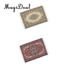 2Pcs 1/12 Scale Dollhouse MIniature Woven Rug Floor Carpet Dolls House Bedroom Living Room Furniture Decor Life Scenes 2024 - buy cheap