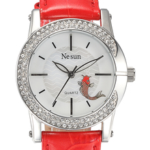 Switzerland Luxury Brand NESUN Women's Watches Japan Quartz Watch Women Sapphire Waterproof Diamond Leather Wristwatches N6201 2024 - buy cheap