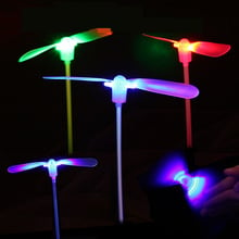 Ihope, 1 peça de led, emissor de luz de bambu, libélula, jangada com brilho manual, fada voadora, flecha, brinquedos quentes para crianças para o natal 2024 - compre barato